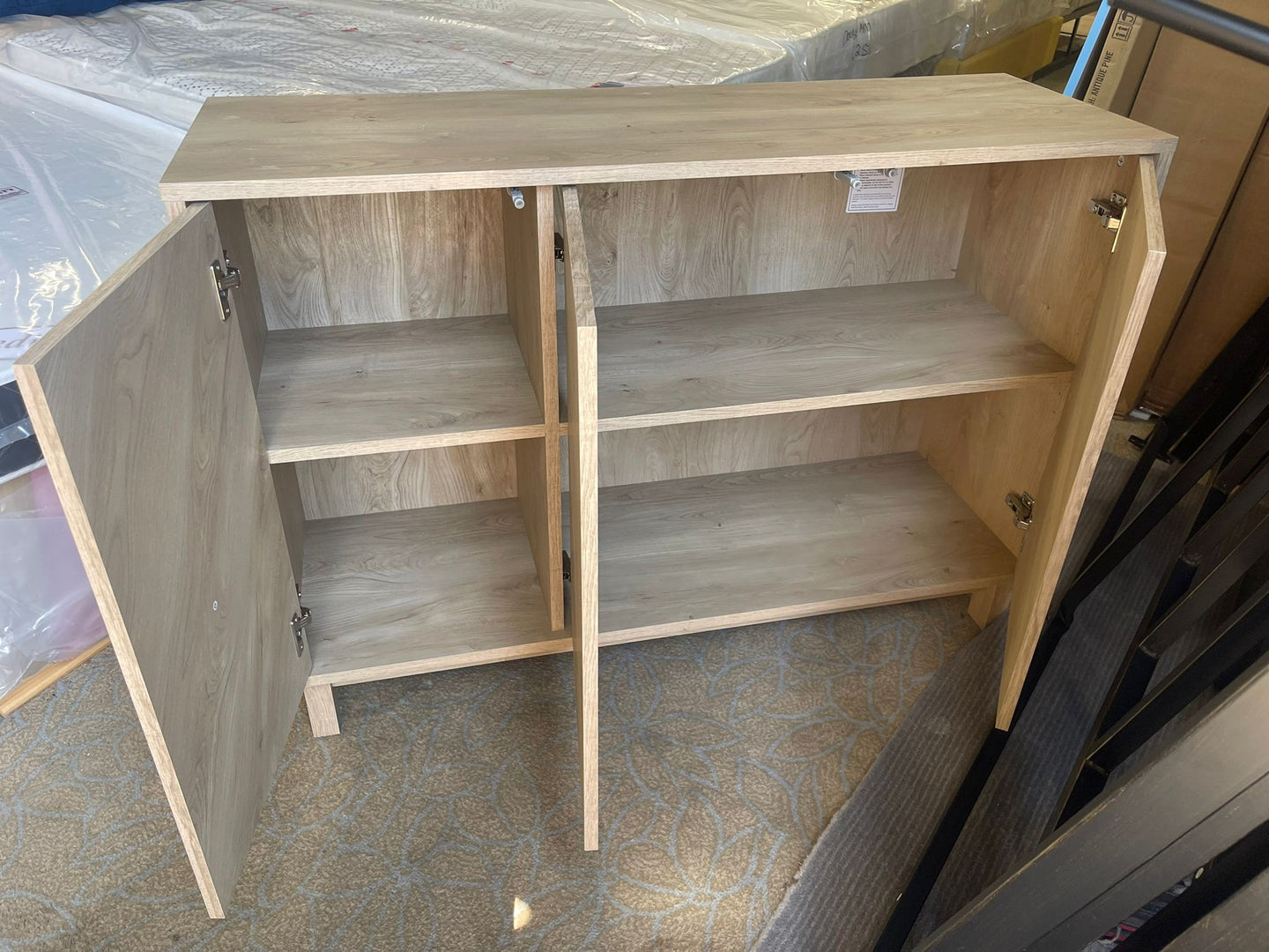 Assembled Habitat Fynn 3 Door Sideboard - Oak